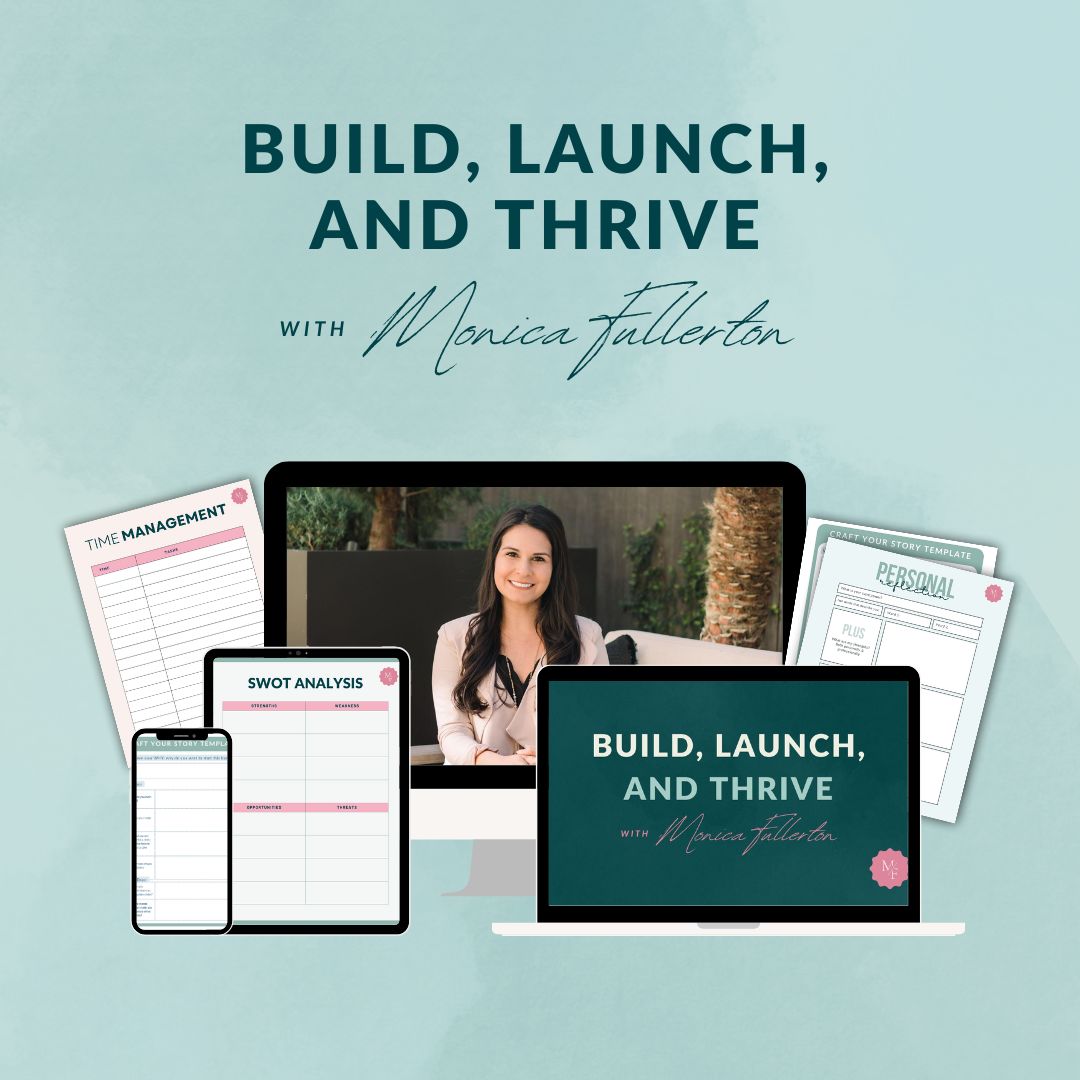 Monica Fullerton build launch and thrive course